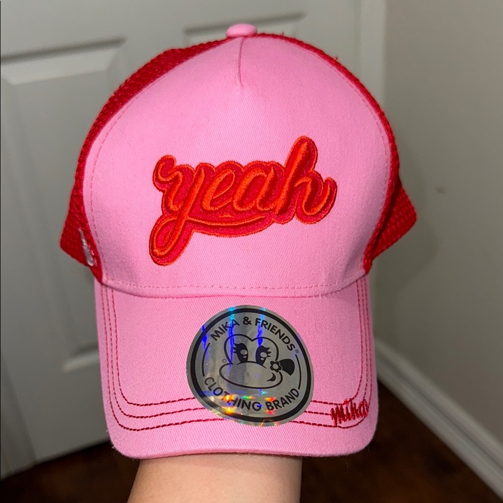 Mika Red and Pink Trucker Hat